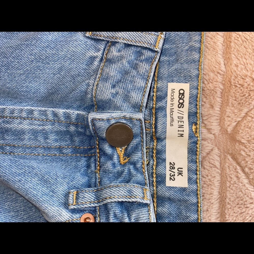 ASOS wide legs denim jeans.